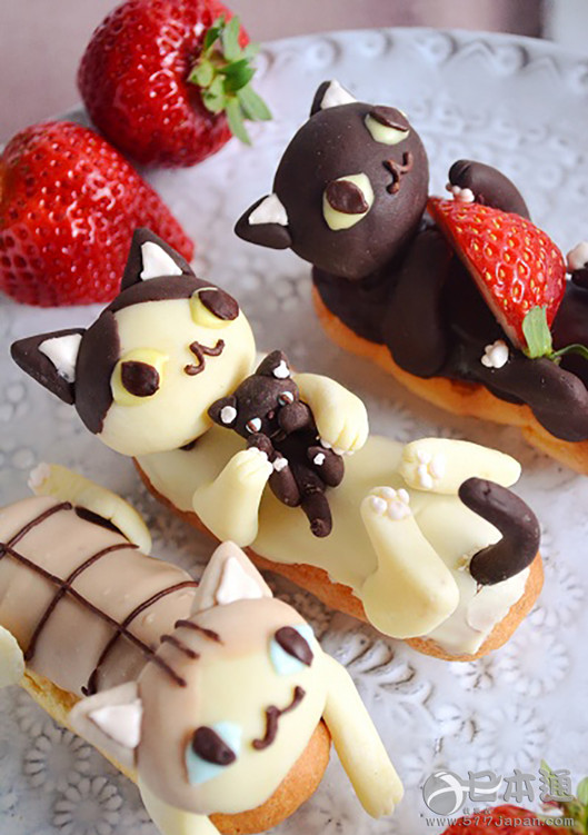 【萌物志】不忍下口啊喵~日本猫咪甜点可爱爆！