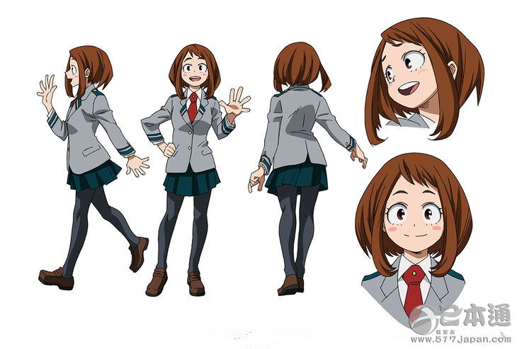 《我的英雄学院》丽日御茶子&饭田天哉设定画公开