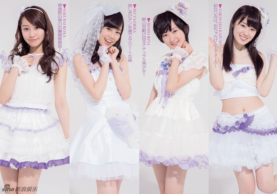 日本少女组合“乃木坂46”写真 白裙清纯似天使