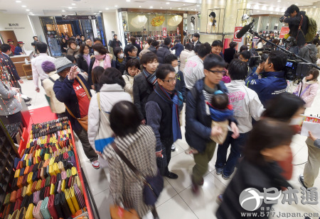 日本四家大型百货12月销售额均增长