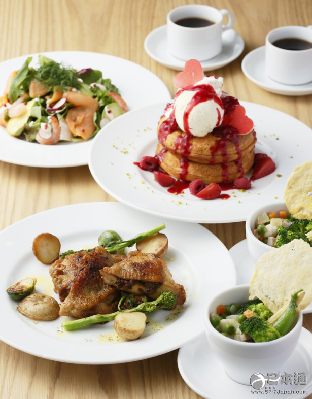 大阪梅田的咖啡书屋biblioteque推出情人节套餐