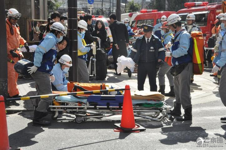 大阪站与梅田站附近发生3死8伤的重大交通事故