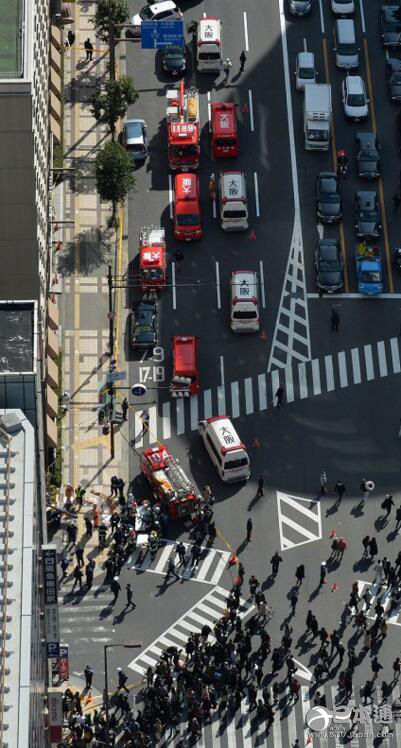 大阪站与梅田站附近发生3死8伤的重大交通事故