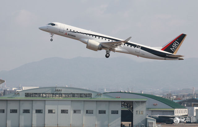 知县丰山町)正在研发的日本首款国产喷气式支线客机mrj的第3号样机