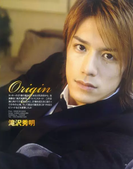 日本男歌手、演员泷泽秀明迎来35岁生日