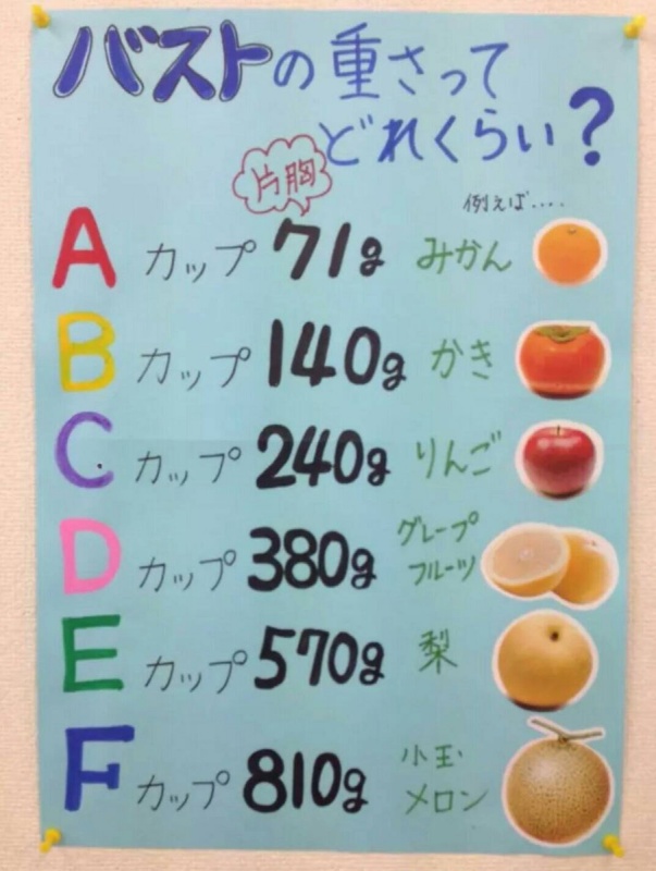 小白兔？哈密瓜？女性的胸部到底有多重？