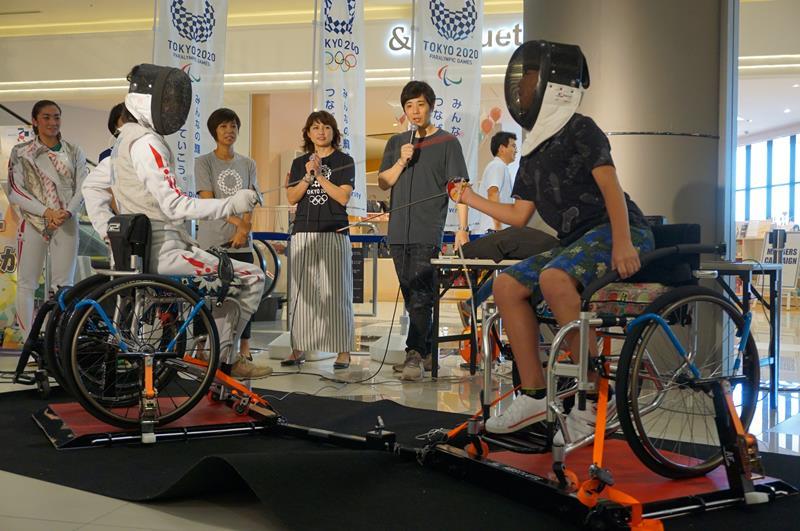 日本幕张先行举办东京残奥会体验活动 日本幕张先行举办东京残奥会体验活动