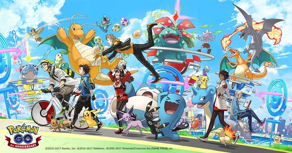 《POKEMON GO》一周年 戴着小智帽子的皮卡丘登场