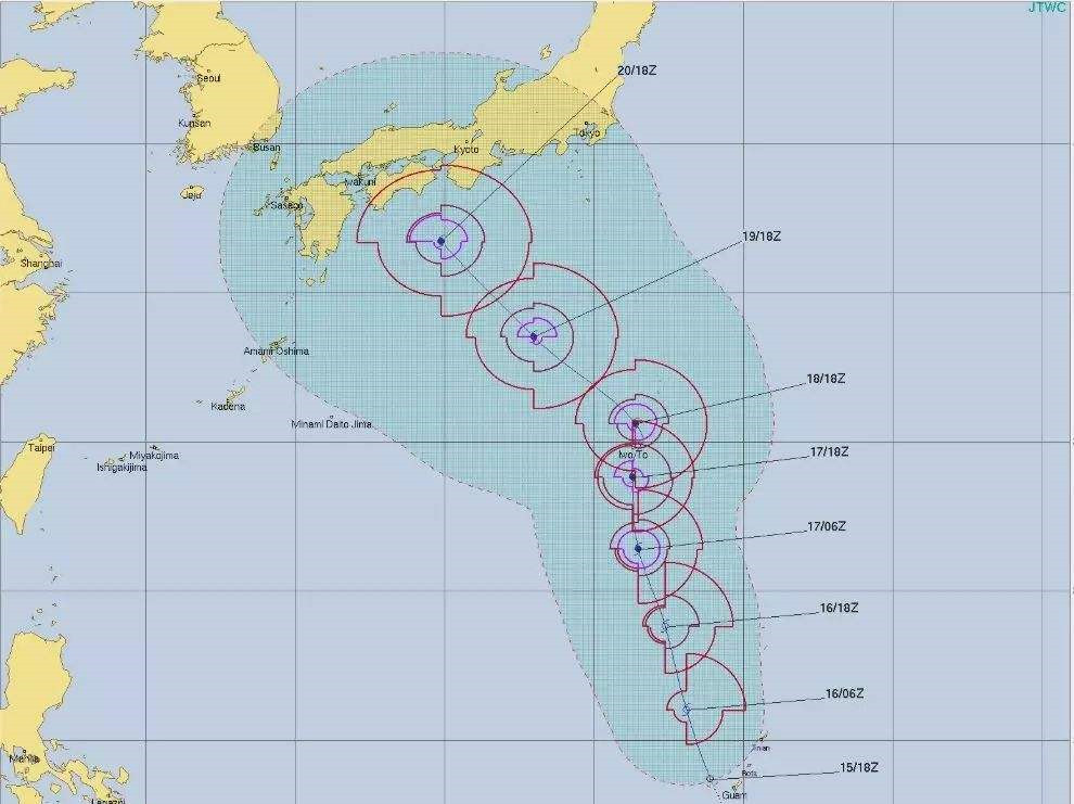 19号台风19日迫近九州 气象厅称台风20号将经