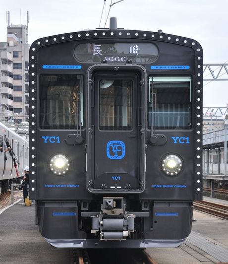 日本JR九州公司开发的搭载蓄电池的混合动力型火车在地方铁路线试运行
