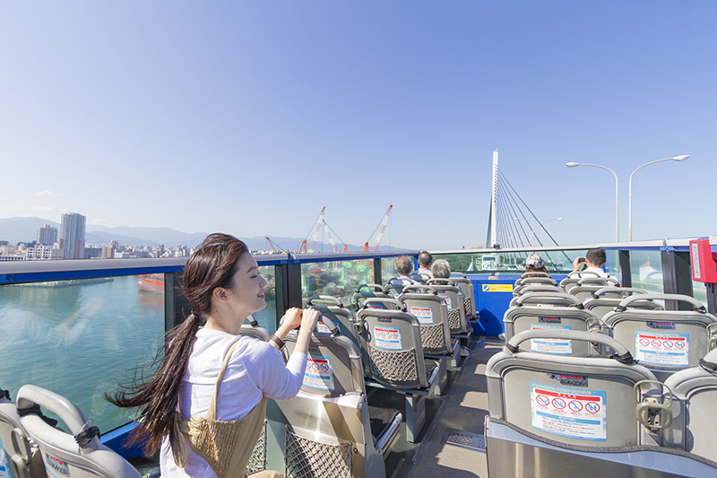 福冈旅游观光新标准！乘坐露天高层大巴&观光船游福冈！