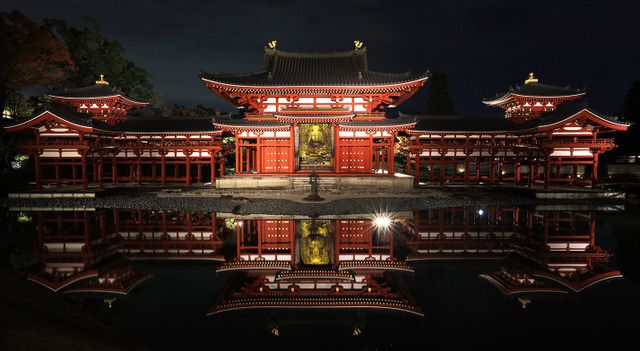 京都平等院凤凰堂开放夜间参拜活动
