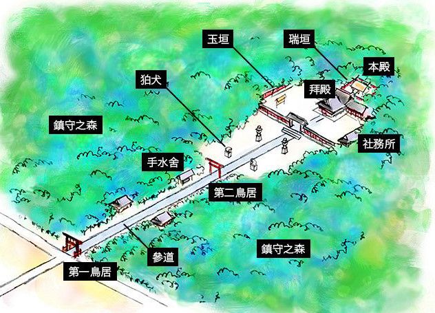 日本神社的境内空间、参拜礼仪、神官和巫女的小知识