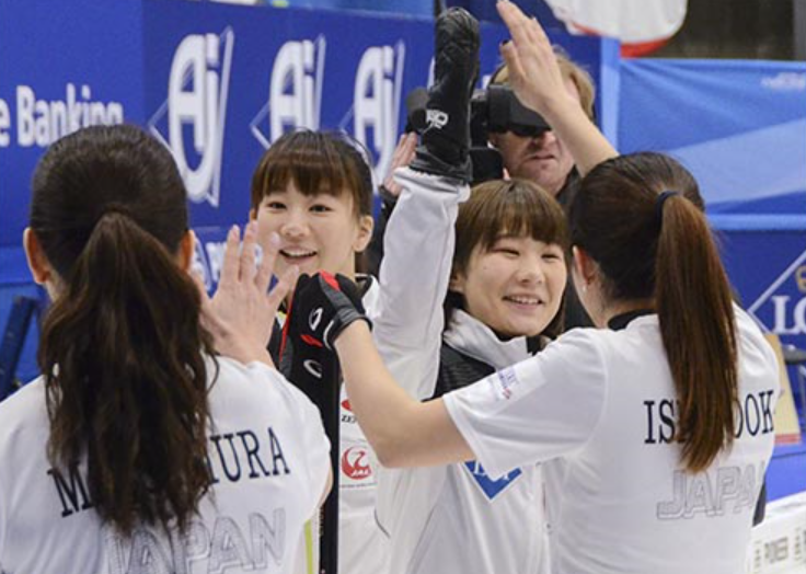 日本队成功晋级世界女子冰壶锦标赛半决赛