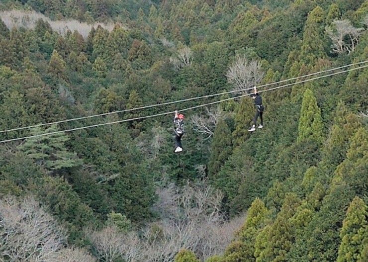日本绝景一一横跨静冈县的400米“三岛大吊桥”