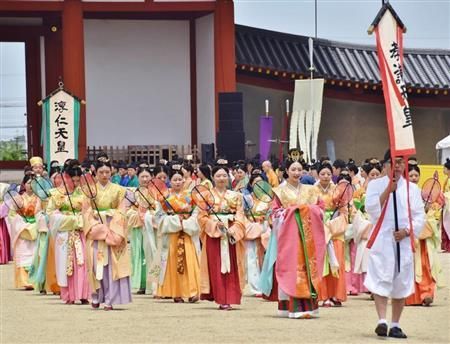 平城宫遗址公园举办“平城京天枰祭” 复原古代场景