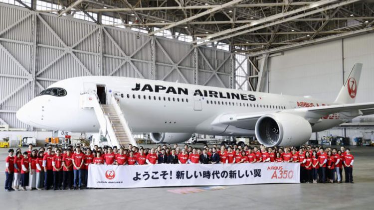 日本航空引进31架新机型A350 日本航空引进31架新机型A350