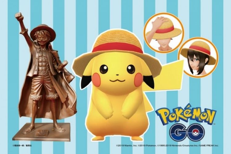 《精灵宝可梦GO》联动《航海王》 戴着草帽的皮卡丘登场 《精灵宝可梦GO》联动《航海王》 戴着草帽的皮卡丘登场