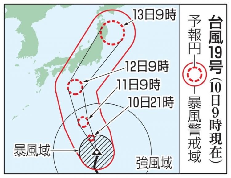 12日今年最强台风或将登陆日本，日本气象厅发布大风暴雨警报