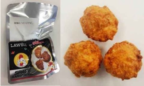 罗森推出的航天食品炸鸡块君获得“pre航天日本料理”认证