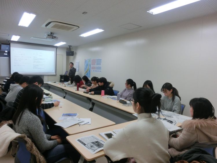 长崎留学生支援中心在长崎大学、长崎短期大学举办商务日语讲座
