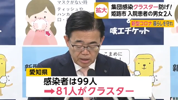 日本名古屋爆发两起群体感染事件，已确诊81人，健身房福利院成重灾区