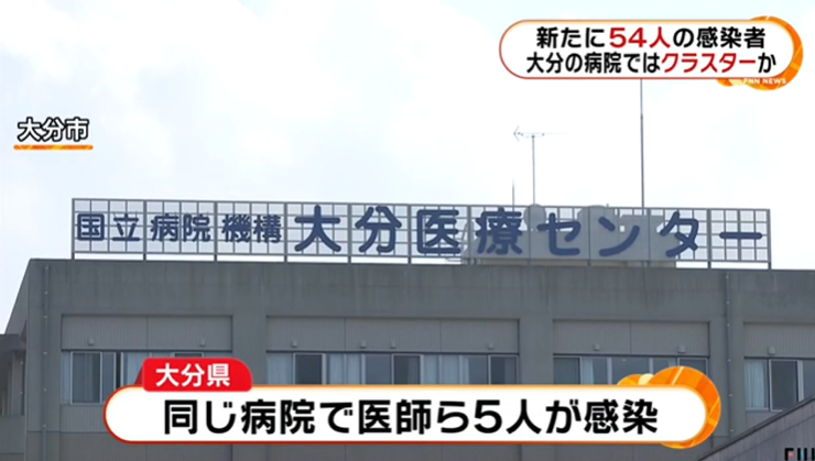 日本昨日新增54例确诊病例，国内累计过1000人，大分县疑似出现群体感染