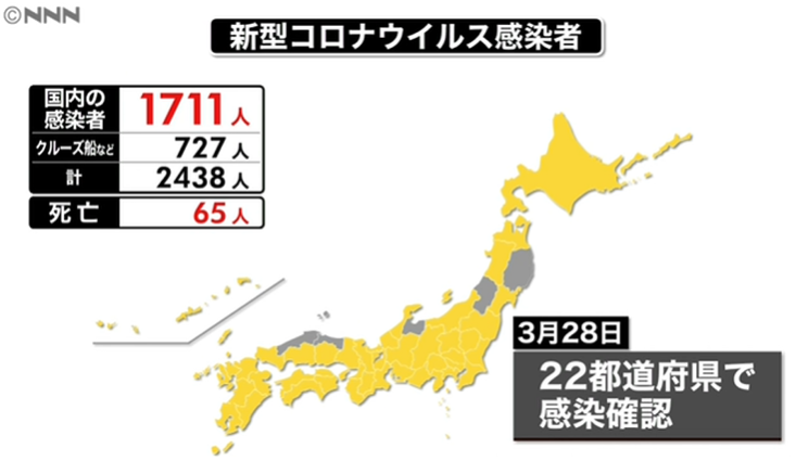 日本首次单日新增确诊超200人，较昨日几近翻倍，东京千叶出现群体感染事件