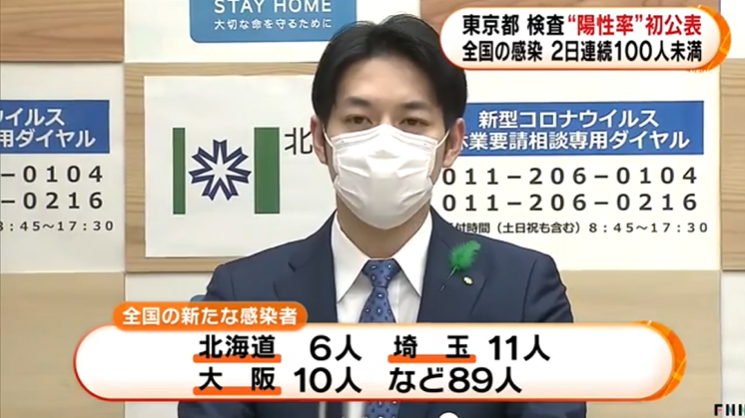 日本昨日新增确诊89例，连续两天日增少于100人，多地以持续多日实现零新增