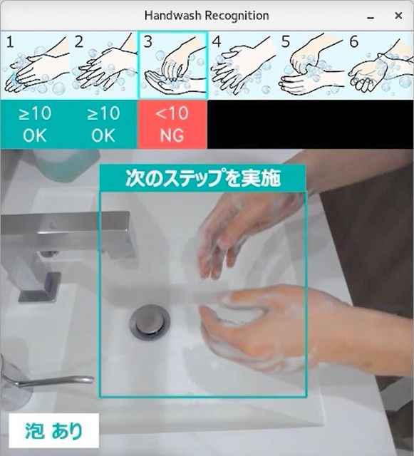 日本富士通研发新技术，利用AI判定洗手方式是否合格