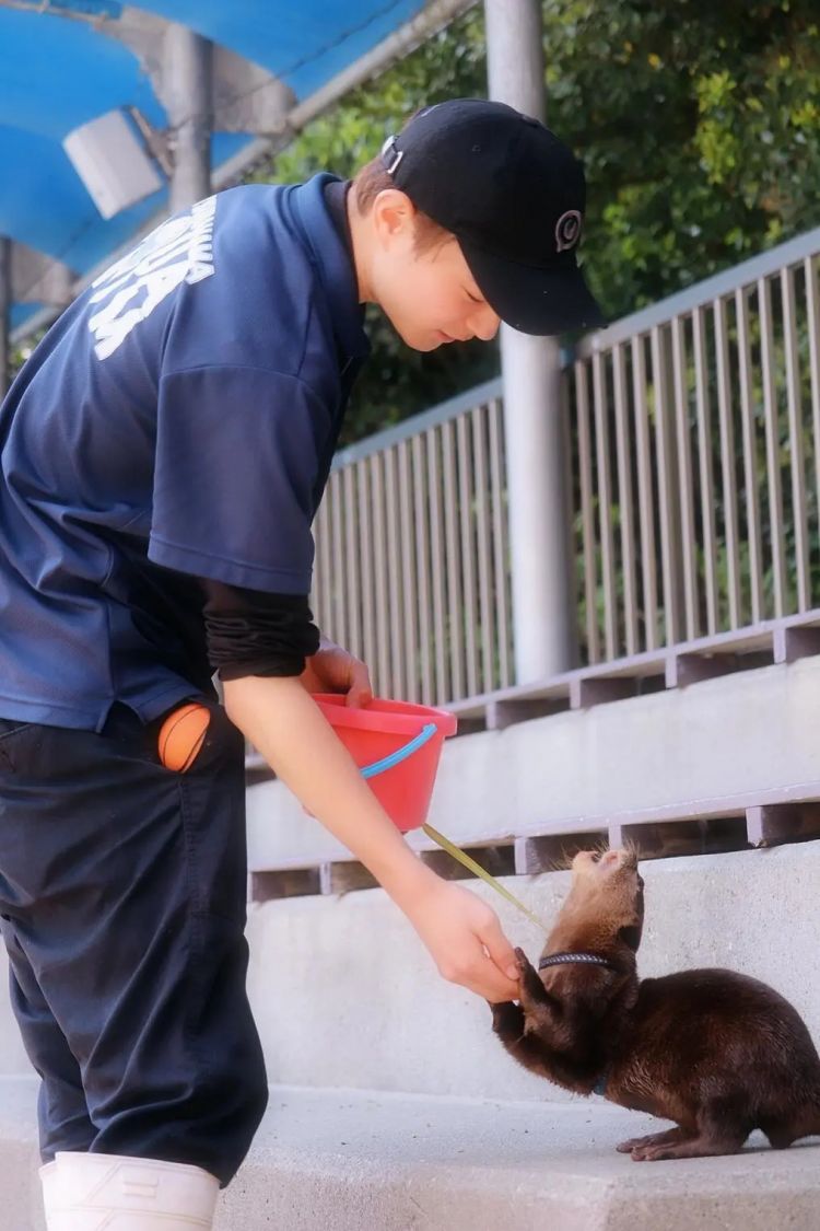 日本水族馆晒帅哥饲养员吸引游客，网友：我可以！