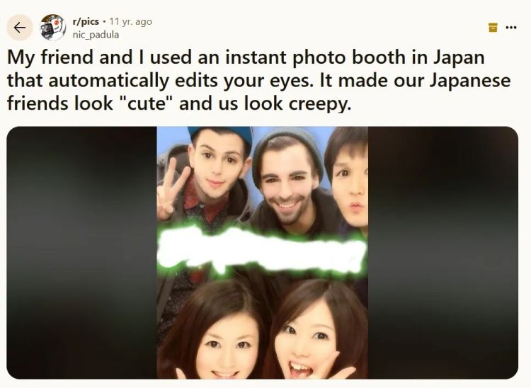 日本的美颜大头贴，把老外游客整成了百鬼夜行