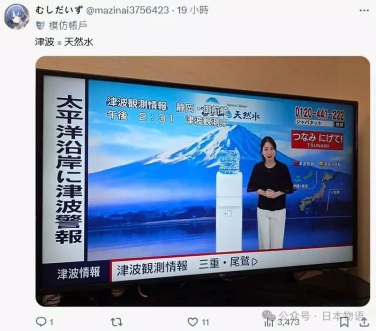 日本海啸警报全开，全国各大电视台严阵以待，唯独东京电视台还在卖香菇……