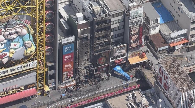 大阪道顿堀火灾致2名消防员殉职 警方确认死因为“缺氧窒息”