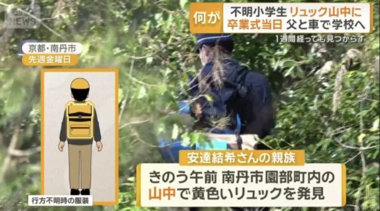 速报：日本小学生在学校停车场失踪，出动500名警力找不到，引发全国关注。