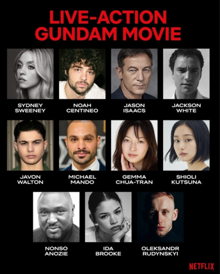 Netflix首拍《高达》真人电影 悉尼妹领衔主演