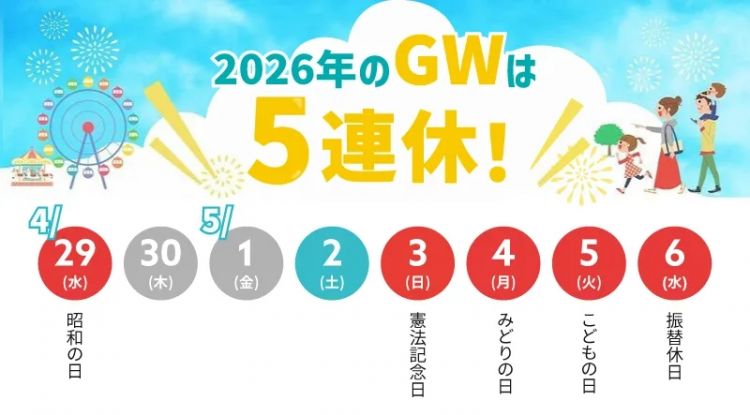 听说日本今年黄金周12连休？谁说的！