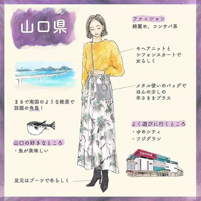 盘点日本47个都道府县的「全国女子图鉴」来了！总有一款适合你~